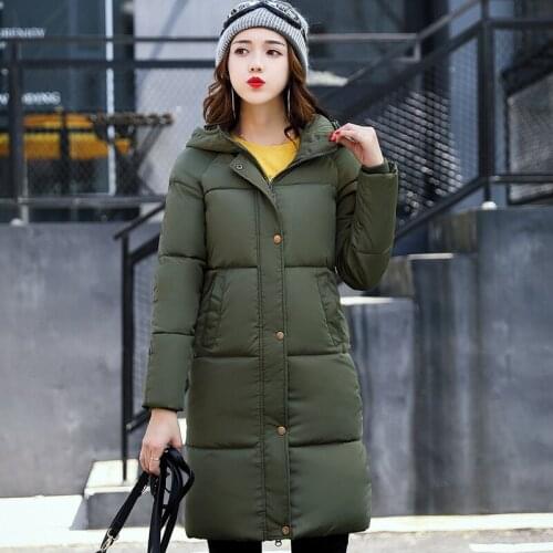 2019 Time-limited Full New Cotton Woman Will Code Suit-dress Long Fund Fashion Leisure Time Cotton-padded Clothes Loose Coat