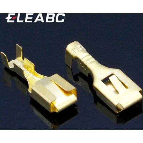 Crimp Terminal Female Spade Cable Wire Terminals for 6.3mm Connectors