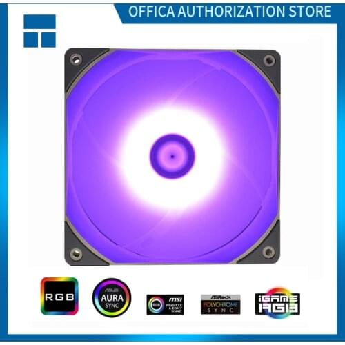 Thermalright TL-C12R-L CPU cooling fan 120mm silent fan 12V/4PIN RGB suitable for MSI and AURA synchronization