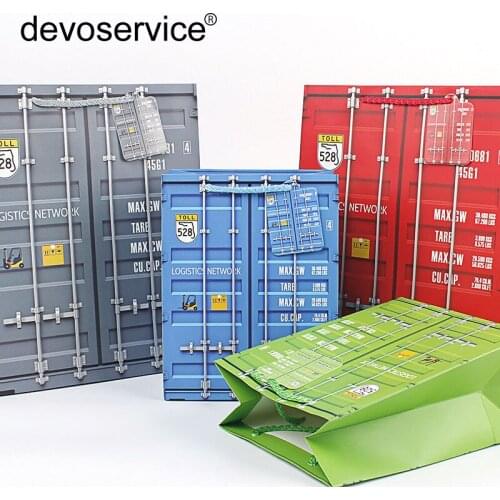 Creative Color Container Series Gift Bags Candy Chocolate Paper Cookies Bag Wedding Festival Party Birthday Decoration Supplies