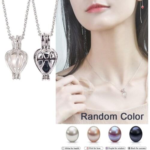 Natural Oyster Wish Pearl Pendant Necklace Charm Necklace Gift Box Popular Fashion Women Jewelry Gift