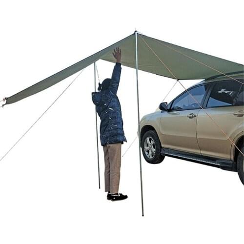 3 Size Persons Outdoor Camping Tent Folding Car ShelterAnti-UV Garden Fishing Waterproof Car Awning Tent Picnic Sun Shelter Camp