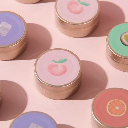 Peach Scented Candle Essential Oil Sleep Cute Small Candle Garden Modern Gift Wedding Decorations Velas Home Decoration EB50LZ