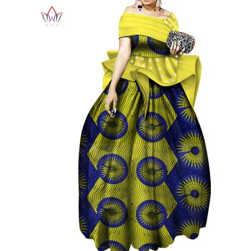 Off The Shoulder Peal Dresses for Women Party Wedding Casual Date Dashiki African Women Dresses African Dresses for Women WY5051