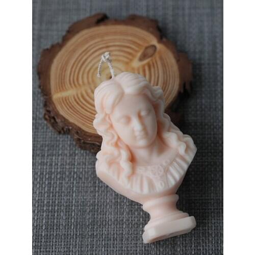 PRZY Large Size Plaster Statue Molds Soap Mold Silicone Girl bust Candle Moulds Clay Resin Moulds