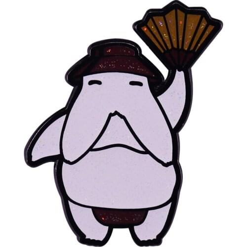 Radish Spirit Hard Enamel Pin Studio Ghibli Spirited Away Funny Anime Glitter Brooch
