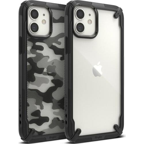 Ringke Fusion X for iPhone 12 Mini Case Heavy Duty Shock Absorption Transparent Hard PC Back Soft TPU Frame Cover