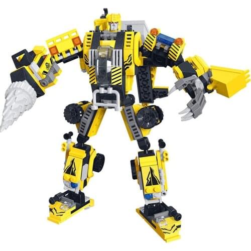 Mech Warrior Building Blocks Toy Robots Model Action Figure Soldiers Aanime Figure Dolls Assembling Bricks Toys For Children