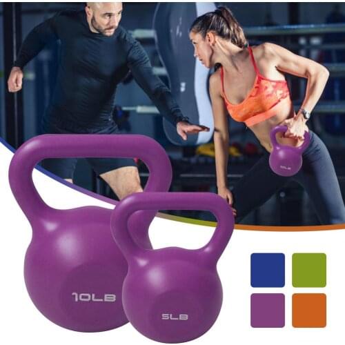 5/10 pounds Yoga Sports Fitness Kettle Bell Arm Training Handle Women Dumbbell Grip Wide Handle Kettle Bell Exercise Muscle