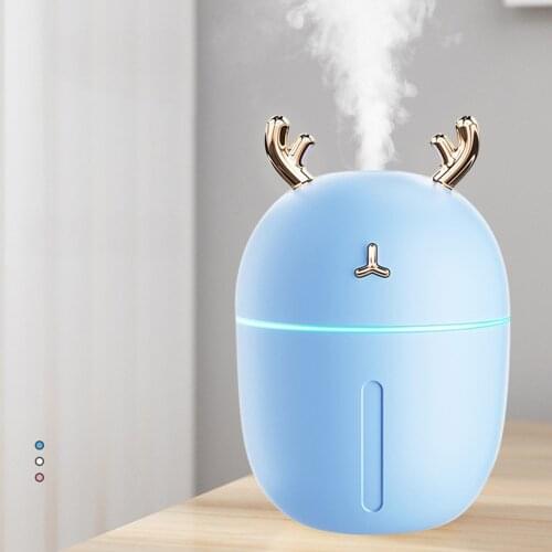 USB Humidifier 300ml Cute Ultrasonic Cool Mist Aroma Air Oil Diffuser Home Appliances LED Lamp Humidificador