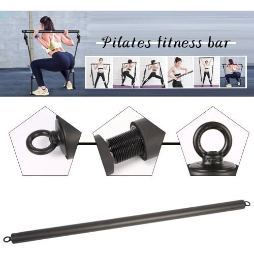 1pc Practical Yoga Pilates Bar Simple Fitness Equipment Pulling Fitness Bar Body Building Puller Yoga Rope For Weight Training