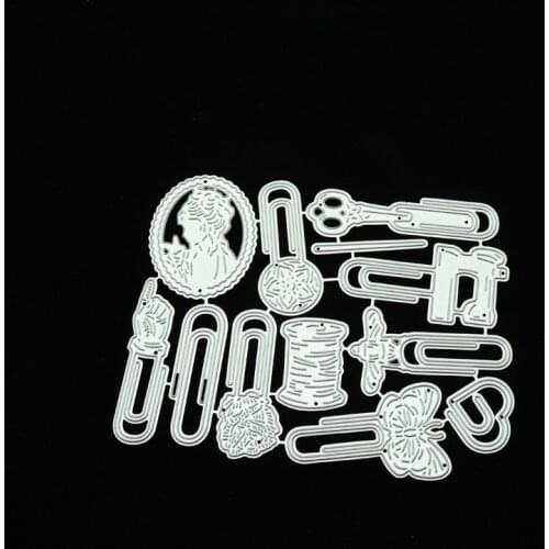 Reunion Paper Clip Metal Cutting Dies New Arrival 2021 Scrapbooking Mold Stencil Crafts Die Cuts for Card Making Dies Embossing