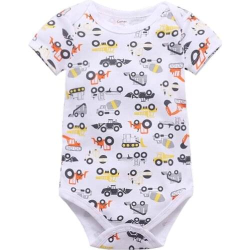 Baby Bodysuits Cotton Baby Boy Girl Clothes Baby Letter Bodysuit Jumpsuit Palysuit Short Sleeve Body for Babies Newborns