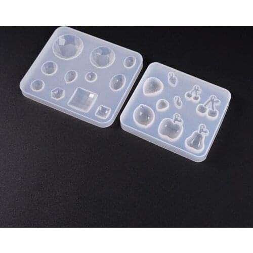 1 PCS Polyhedral Fruit Translucent Silicone Mold DIY Jewelry Making Tool Moulds UV Epoxy Resin Decorative Craft Wholesale Supply