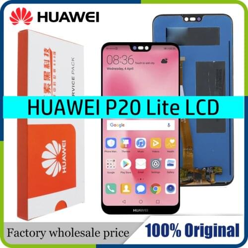 100% ORIGINAL 5.84'' 2280*1080 LCD With Frame for HUAWEI P20 Lite LCD Display Screen for HUAWEI P20 Lite ANE-LX1 ANE-LX3 Nova 3e