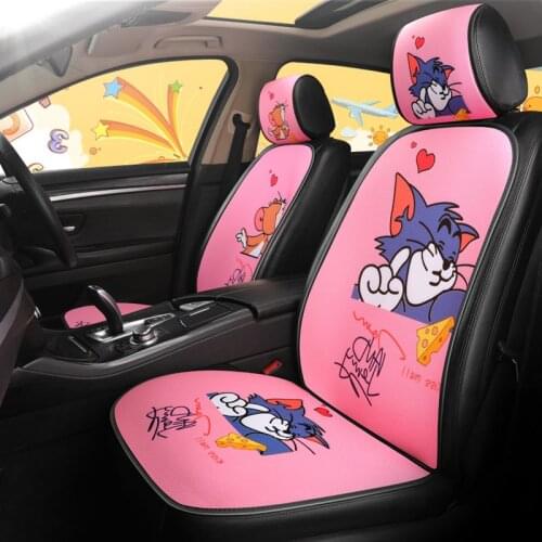 Cute Car Seat Cushion Woman Car Seat Covers Auto Set Pad Mat Auto Seat Protector with Bucket Car Goods Car covers