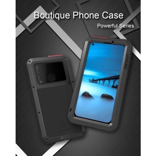 Huawei Nova 4 Case Original Love mei Aluminum Metal + Gorilla Glass Shock Drop Waterproof Phone Case For Huawei Nova 4/Nova4