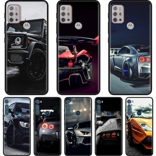 For MOTOROLA One Fusion Case for Moto G10 G9 G8 Plus Play Power One G20 G30 G40 G50 G60 Edge 20 Phone Shell Sports Cars Male Men