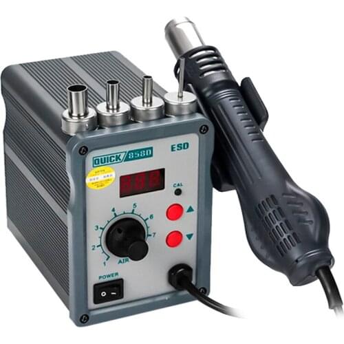 QUICK 858D Hot Air Constant Temperature Digital Display Direct Air Dismantling and Welding Platform for Mobile Phone Repair