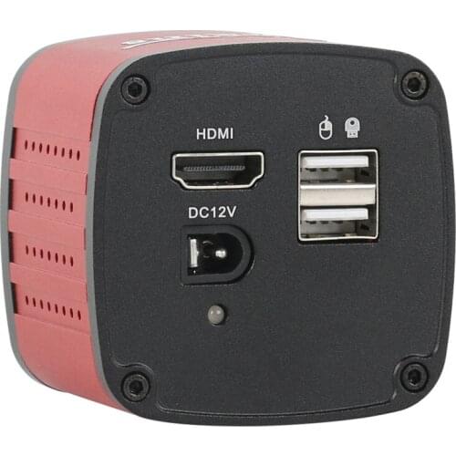 4K UHD 60FPS HDMI Video Industrial Digital Video Microscope U disk storage Camera 100X 180X 300X C-MOUNT Lens For PCB Soldering