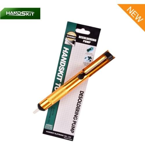 HANDSKIT Hot Aluminum Metal Desoldering Pump Suction Tin Soldering Sucker Pen Removal Vacuum Soldering Iron Desolder Tools