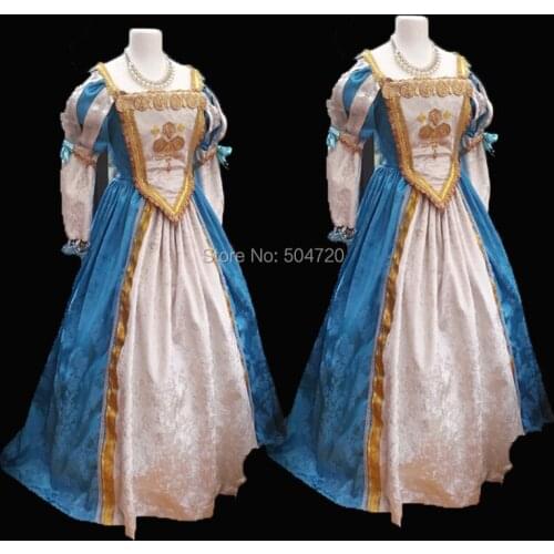 Tailored!Classical Theatre TV Duchess Queen 17th Medieval Renaissance Gown Era Halloween Retro Cosplay dress all size HL-531