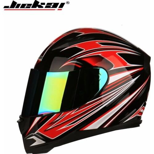 Jiekai Full face Motorcycle Helmet winter Warm scarf Moto Scooter Electric motorbike Helmet colorful visor Motocross Helmets