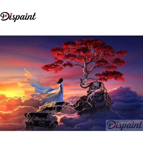 Dispaint Full Square/Round Drill 5D DIY Diamond Painting "Character tree" Embroidery Cross Stitch 3D Home Decor A11277