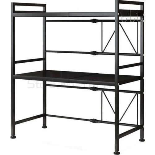Microwave Shelf Rack Kitchen Shelf Spice Organizer Adjustable Storage Rack Bathroom Organizer Book Shoes Shelve