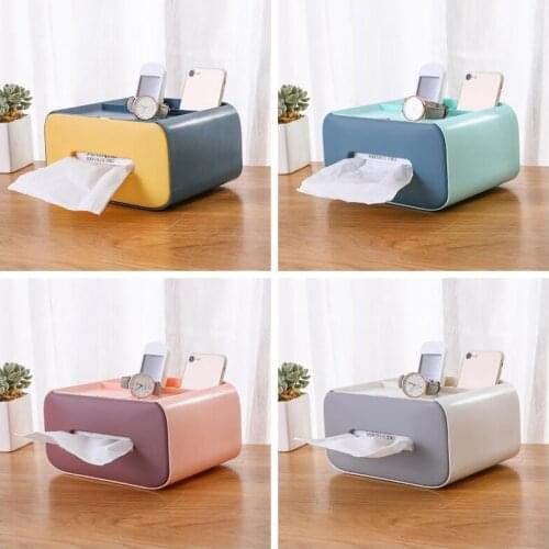 Nordic Style Plastic Tissue Box Paper Towel Tissue Case Holder Home Table Decor Organizer Household Supplies Drawer Box