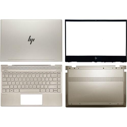 New For HP ENVY X360 13-AH 13-AH0006TU TPN-W13 Laptop LCD Back Cover/Front Bezel/Bottom Case/Palmrest Keyboard with Backlit Gold