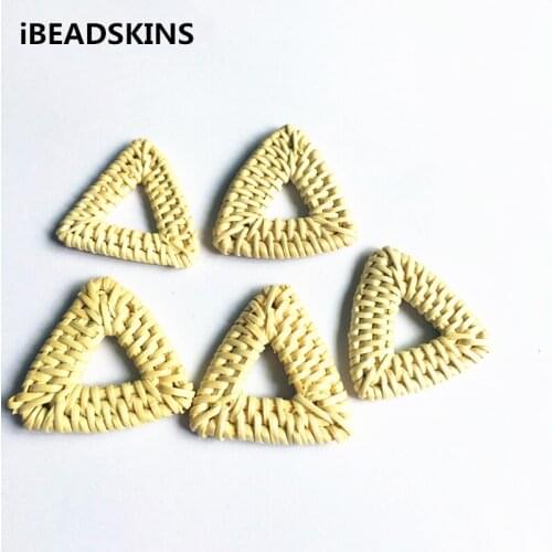New arrival! 20pcs/lot 42mm or so Rattan triangle-shape charm beads for Jewelry DIY (Design as shown)