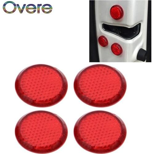 Overe 1Set Auto Car Screw Reflective Protection Cap Stickers For Ford Focus 2 3 Fiesta Mondeo MK4 Ranger Toyota Corolla chr RAV4