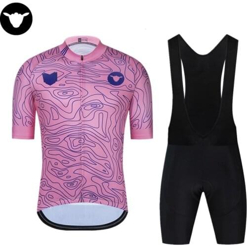 Sheep Cycling Jersey Set Summer Men Outdoor Sports Cycling Clothing Quick Dry Bike Clothes Breathable MTB Bicycle Cycling Suit