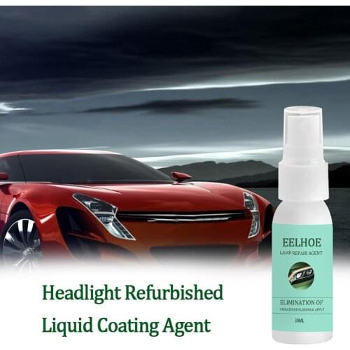 30/50ml Headlight Repair Agent Headlight Repair Agent Tool Car Headlight Coating Renovation Repair Agent With Sponge
