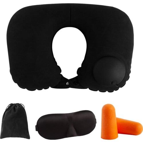 U Shaped Travel Pillow Car Head Neck U-miss Functional Inflatable Neck Pillow Inflatable Rest Air Cushion for Travel Neck Pillow