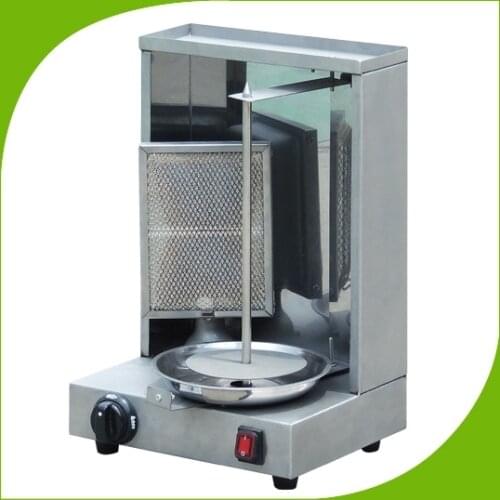 High qualiy LPG gas doner shawarma machine, propane gyros bbq kebab grill, gas vertical broiler machine factory wholesale