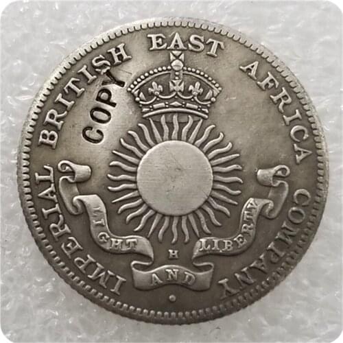1890 Mombasa (Imperial British East Africa Company) 1/2 Rupee IBEA Coinage Copy Coin