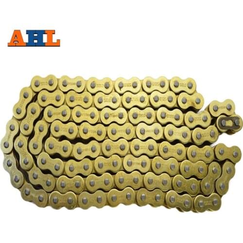 530 * 120 Motorcycle Drive Chain ATV parts 530 Pitch Heavy Duty Gold O-Ring Chain 120 Links motocross dirt bike pit bike