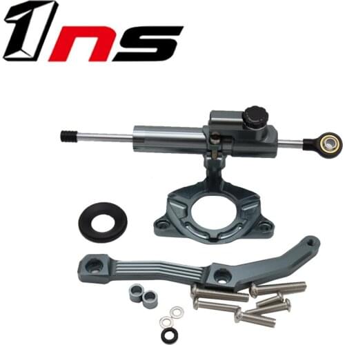 Motorcycle Accessories CNC Adjustable Steering Shock Absorber Stabilizer + Bracket For KAWASAKI Z1000 Z 1000 2014-2017