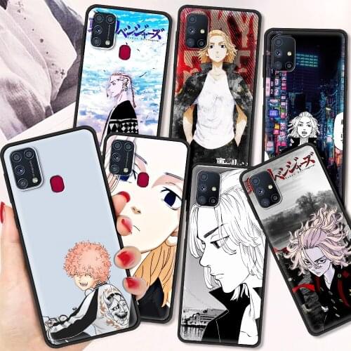 Tokyo revengers Black Phone Case For Samsung M31 M51 M30s M11 M01 M221 F41 A9 A7 2018 Shell TPU Fundas Soft Bumper