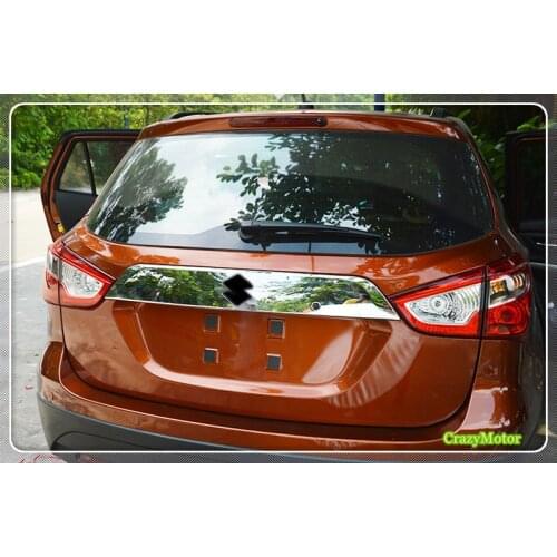 For Suzuki sx4 s-cross 2014-2020 Chrome Car Rear Trunk Boot Tailgate Garnish Strip Decoration Cover Trim Car Styling