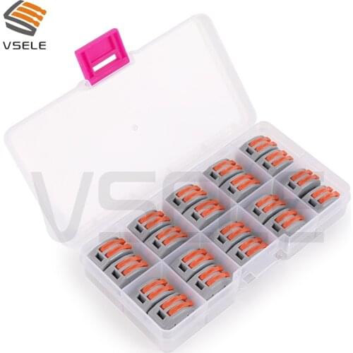 VSELE wire electrical connector connecting copper crimp terminal PCT-212 222-412 conector