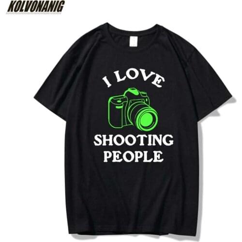I Love Photography Camera Funny Graphic Oversized T-Shirts For Mens Clothing Photographers Gift Cotton Tee Tops Harajuku