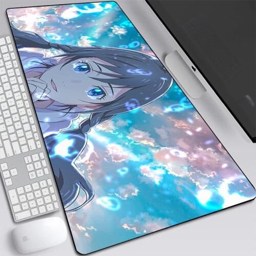 90x40 Mouse Pad Gamer Weathering With You Lock Edge Game PadMouse Rubber Laptop Notebook Mat for Playing Csgo LOL Christmas Gift