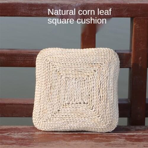 Futon square package vine straw tatami plus thick floating window cushions meditation Corn husks are1.5cm thick