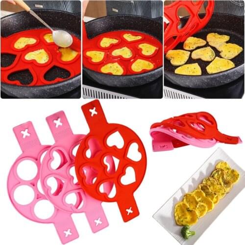 DIY Multi-Purpose Pancake Maker Silicone Molds For Baking Kitchen Accessories Creative Star-Shaped Omelet Egg Mold Tool