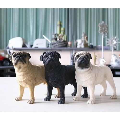 Simulation Animal Model Home Decoration Crafts Figurines Miniatures New Furnishing Dogs Murals Model Accessories Crafts Gift