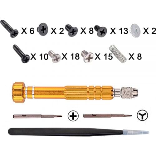 Cross Opening Screwdrivers Kit, Assemble Disassemble Tools Set for Nintendo Switch Console Joy Con