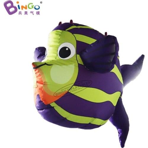 Lovely 1x0.47x0.6 meters inflatable cartoon tropical fish for event decoration / hanging inflated fish balloons for sale - toys